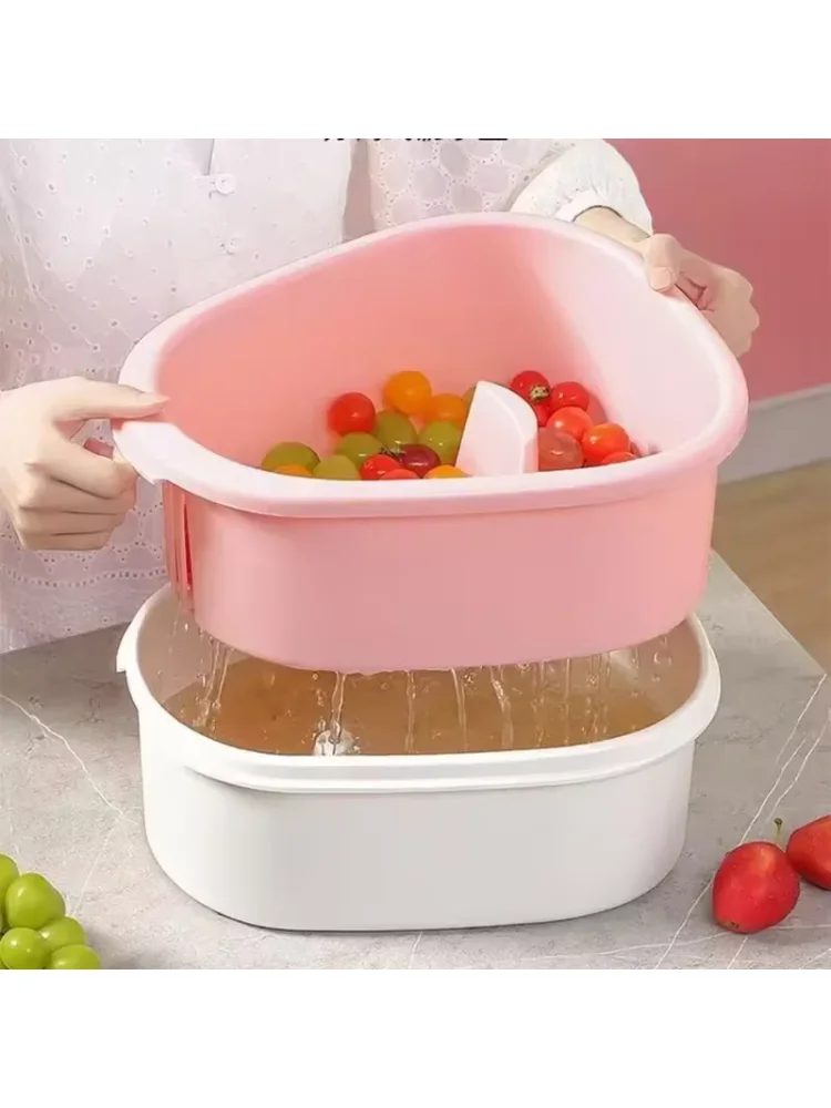 Vegetable and Fruit Washing Machine With Bowl Cover Drain Basket Full Side Rotation Cleaning Kitchen Accessories Vegetable and Fruit Washing Machine With Bowl Cover Drain Basket Full Side Rotation Cleaning Kitchen Accessories