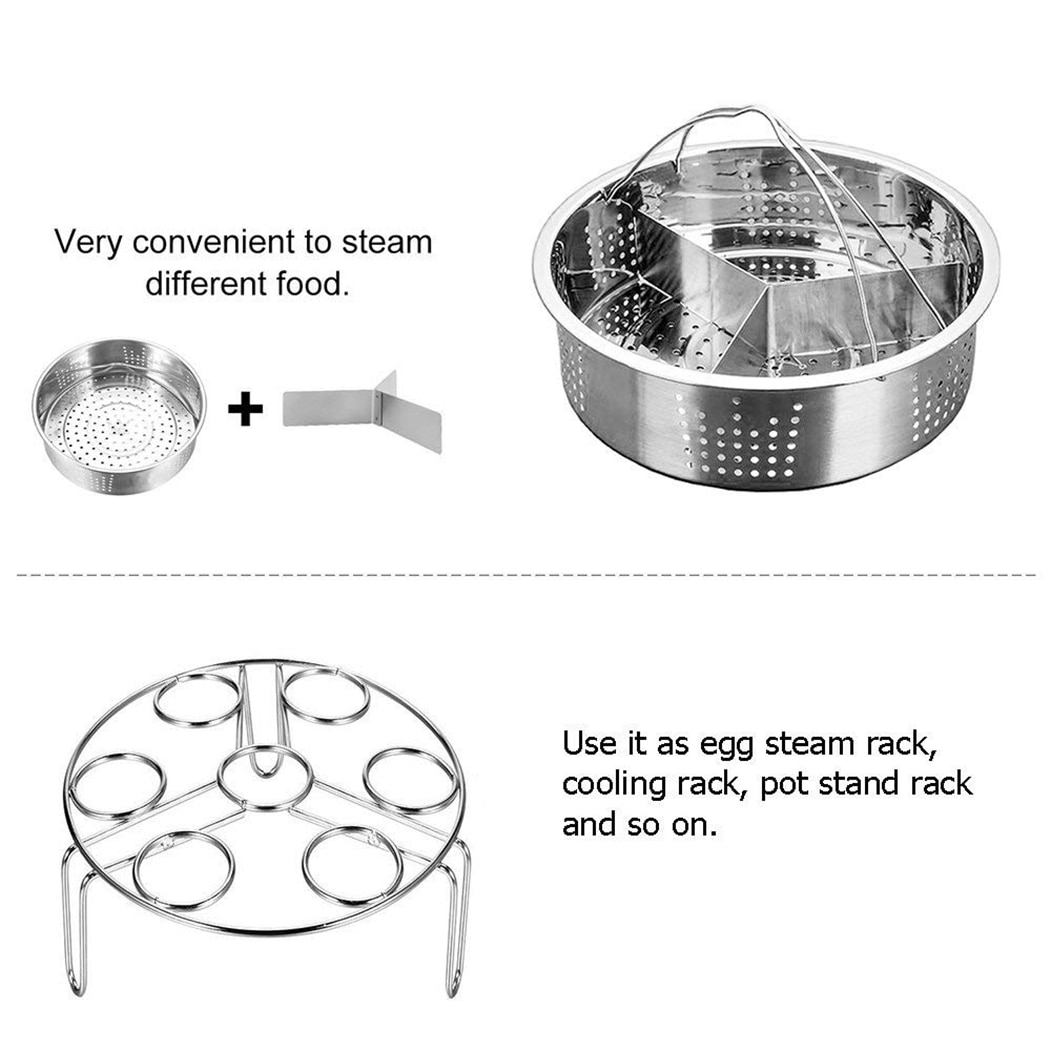Vegetable Steamer Basket 3PC Set