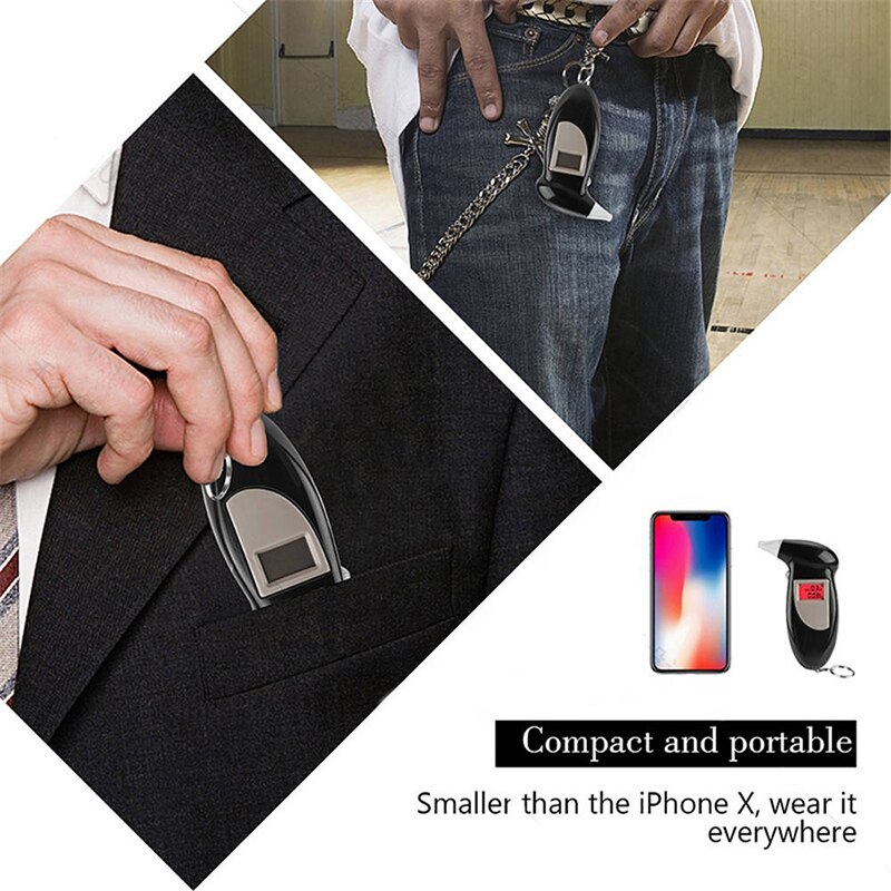 Vehicle Breathalyzer Blowing Digital Display Detector For Vehicle Portable Drink-driving Breathalyzer Vehicle Breathalyzer Blowing Digital Display Detector For Vehicle Portable Drink-driving Breathalyzer