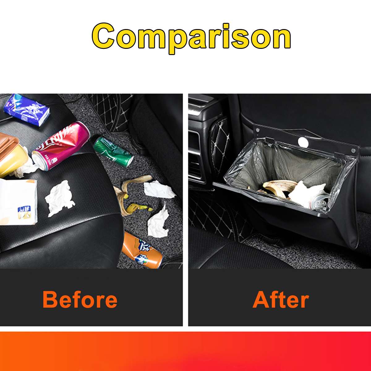 Vehicle Storage Back Seat LED Bag Vehicle Storage Back Seat LED Bag