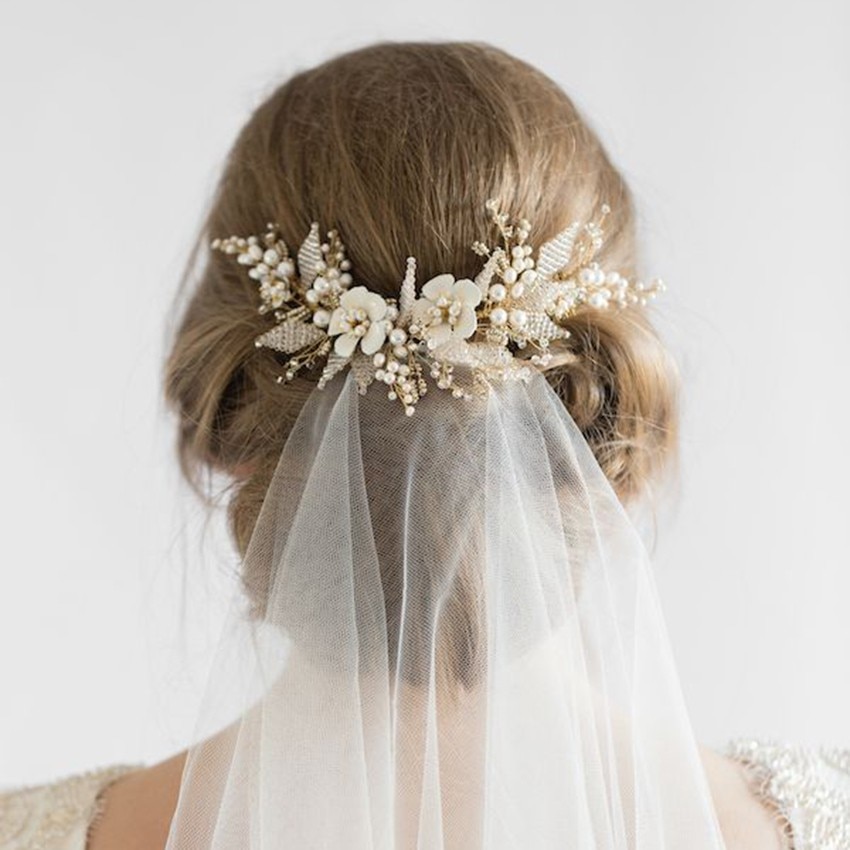 Veil Comb Wedding Hair Accessory Veil Comb Wedding Hair Accessory
