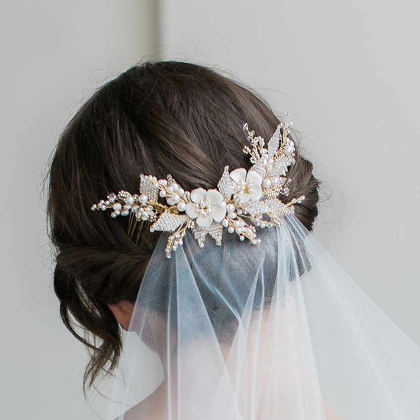 Veil Comb Wedding Hair Accessory Veil Comb Wedding Hair Accessory