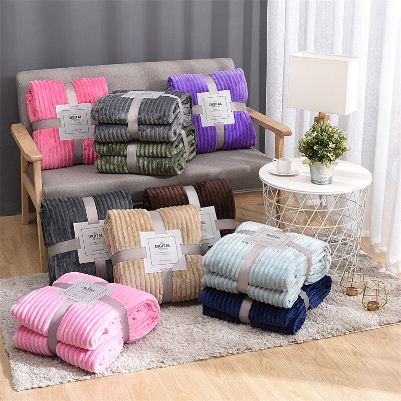Velvet Blanket Warm Travel Cover Velvet Blanket Warm Travel Cover