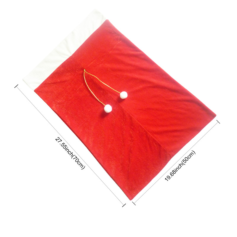 Velvet Drawstring Christmas Santa Bag