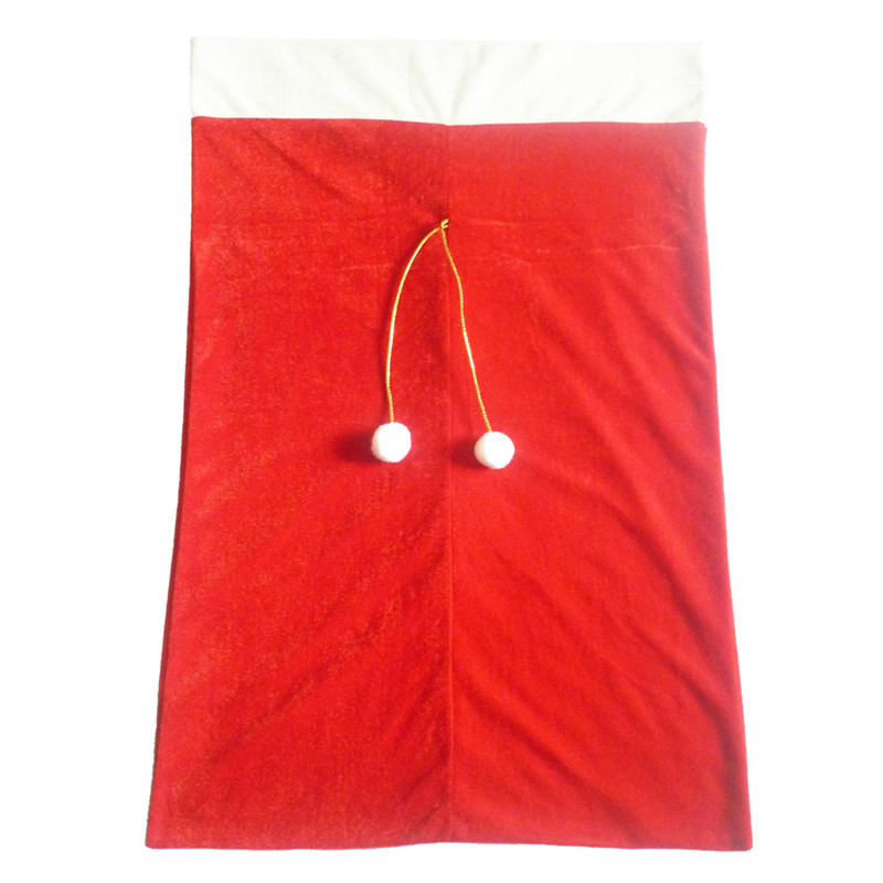 Velvet Drawstring Christmas Santa Bag