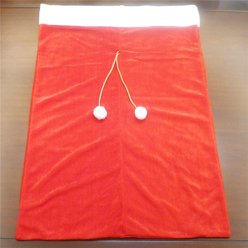 Velvet Drawstring Christmas Santa Bag