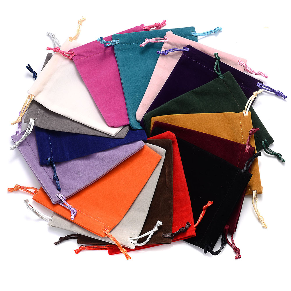 Velvet Drawstring Jewelry Pouches (10pcs)