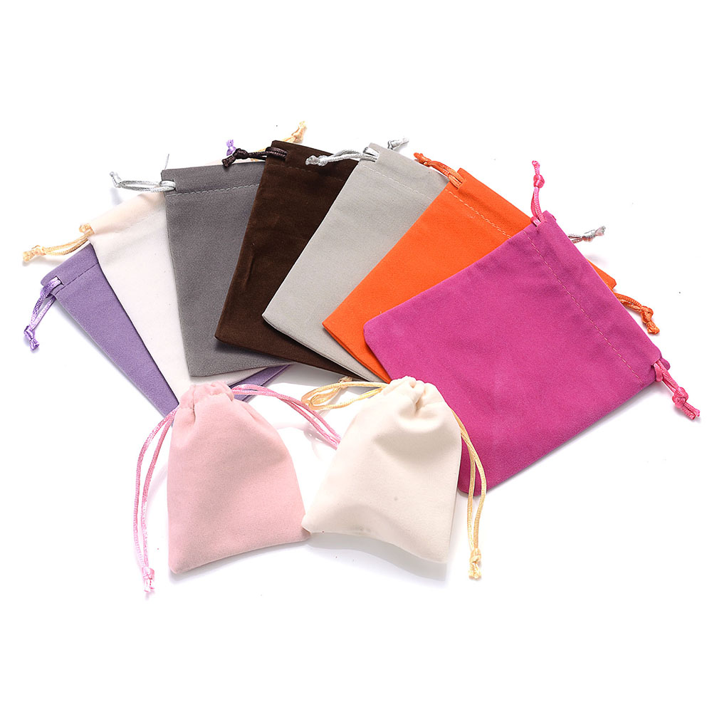 Velvet Drawstring Jewelry Pouches (10pcs)
