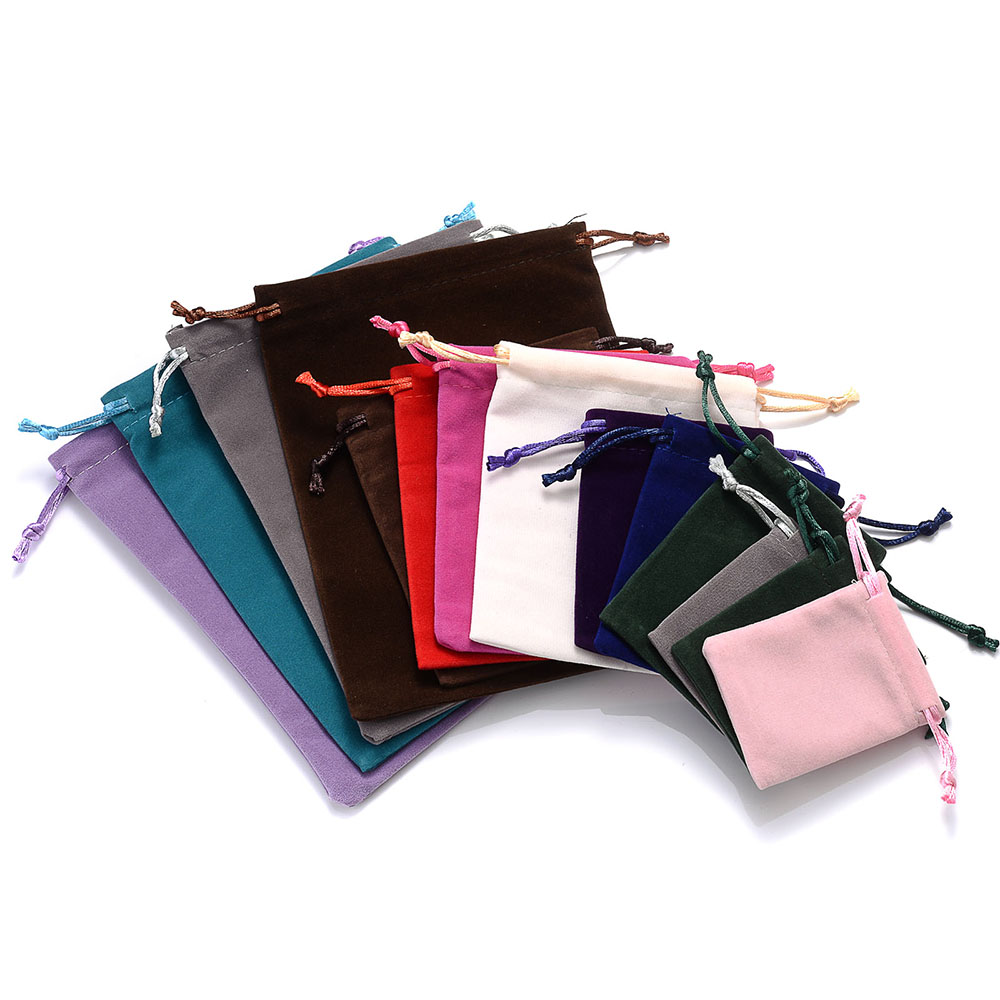 Velvet Drawstring Jewelry Pouches (10pcs)