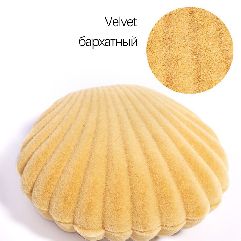 Velvet Earrings Holder Shell Jewelry Box