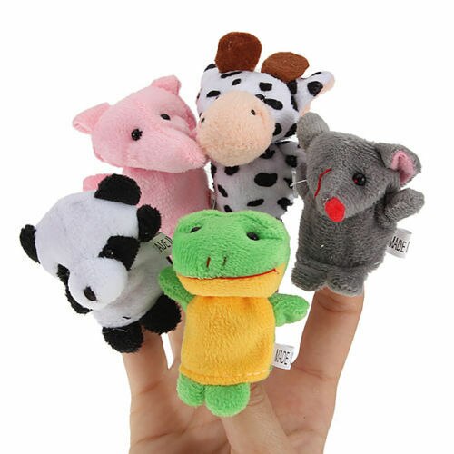 Velvet Farm Animal Finger Puppets (10 pcs)