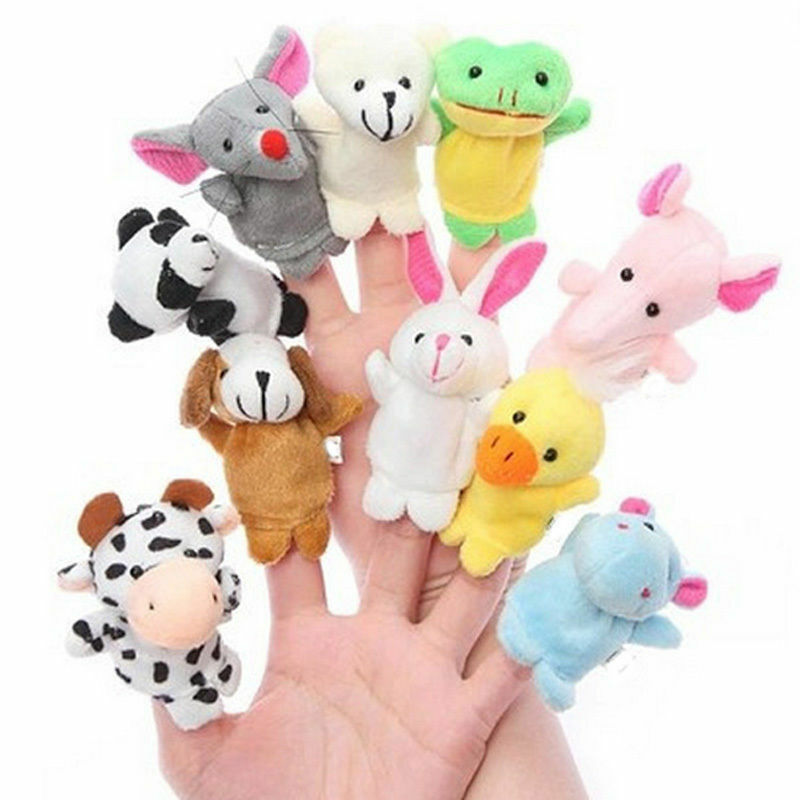 Velvet Farm Animal Finger Puppets (10 pcs)