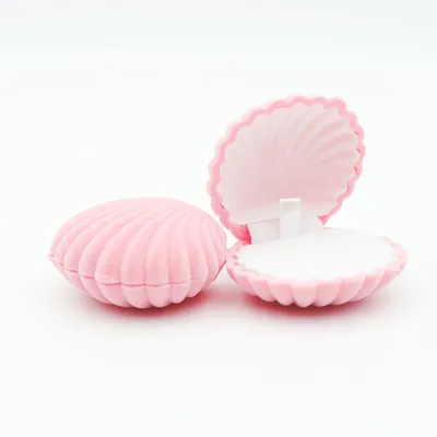 Velvet Lined Shell Ring Box