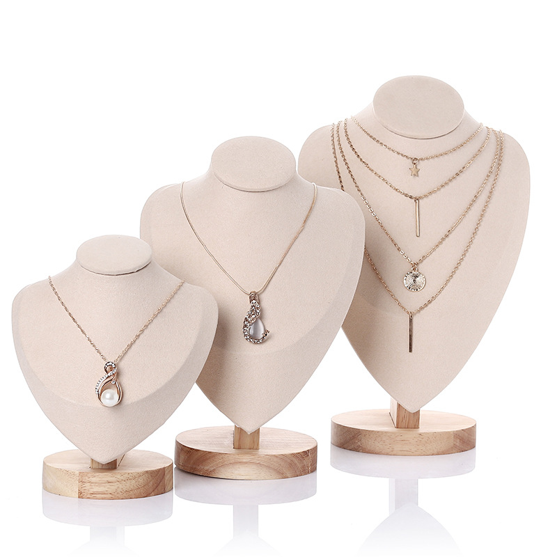 Velvet Necklace Stand Jewelry Mannequin Velvet Necklace Stand Jewelry Mannequin