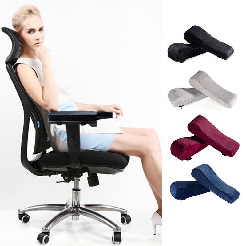 Velvet Office Chair Arm Cushion
