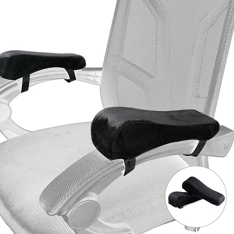 Velvet Office Chair Arm Cushion
