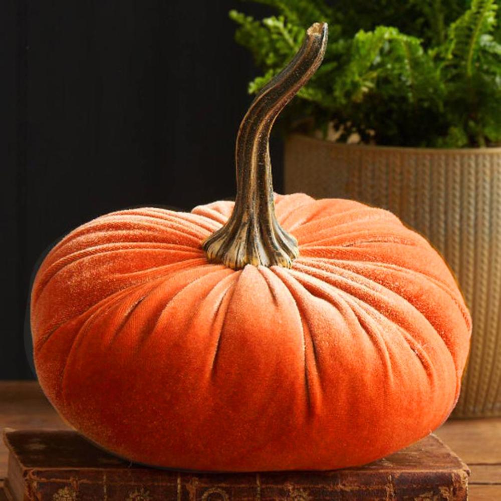 Velvet Pumpkin Shaped Pillow Velvet Pumpkin Shaped Pillow