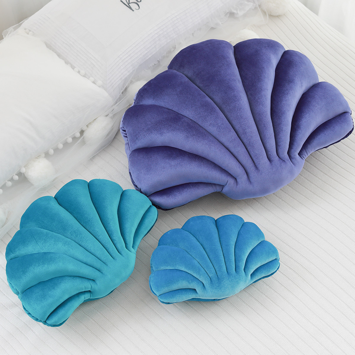 Velvet Shell Pillow Decor Cushion Velvet Shell Pillow Decor Cushion