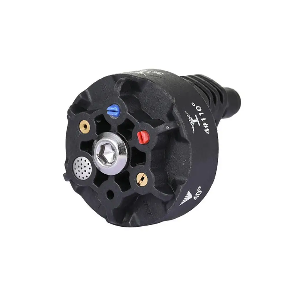 Versatile 6-in-1 Pressure Washer Nozzle Adjustable 3000 PSI Nozzle With 1/4” Quick Connect Gun Adapter Hoses Car Wash