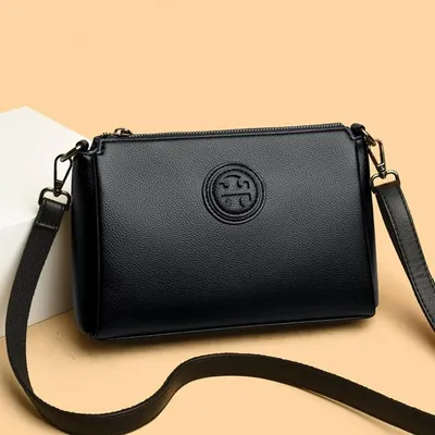Versatile PU Crossbody Bag for Women Stylish High Quality Brand Design Zipper Solid Color Pattern Casual Daily Use