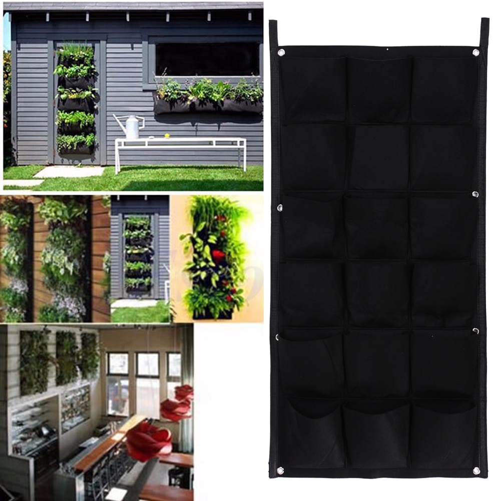 Vertical Garden Planter 18-Pocket Felt Pot