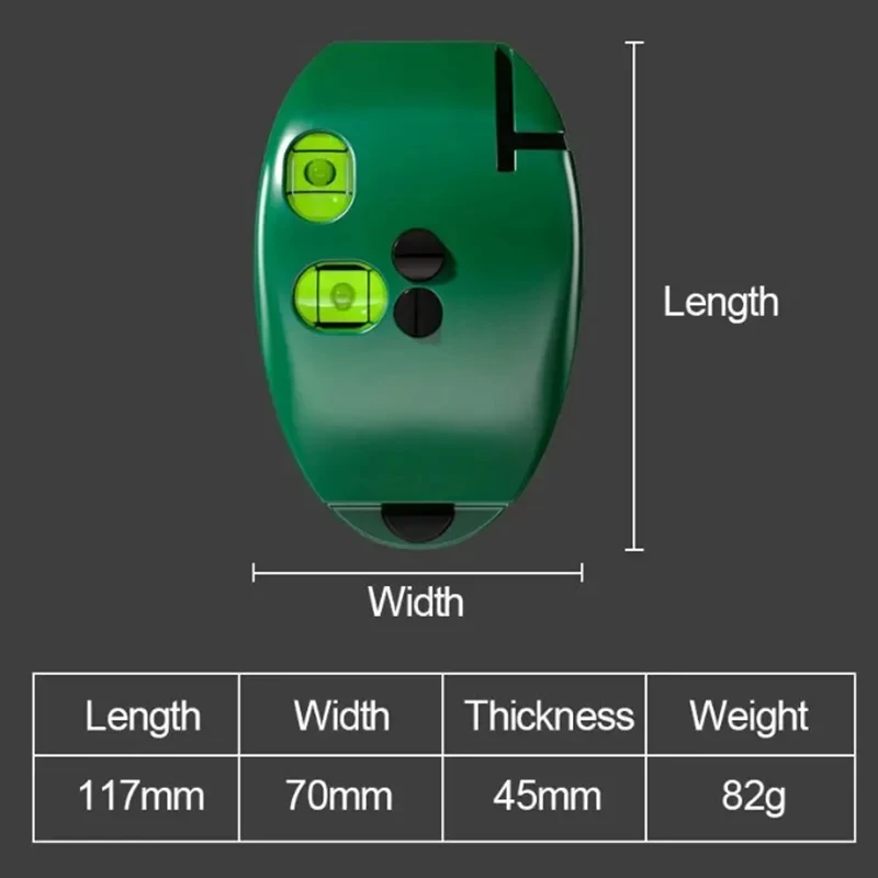 Vertical Mouse Laser Level Infrared Horizontal Line Right Angle Bubble Level Leveling 20M Long Distance 2 Lines Laser