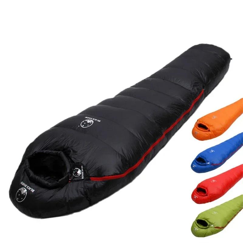 Very Warm White Goose Down Filled Adult Mummy Style Sleeping Bag Fit for Winter Thermal 4 Kinds of Thickness Camping Very Warm White Goose Down Filled Adult Mummy Style Sleeping Bag Fit for Winter Thermal 4 Kinds of Thickness Camping