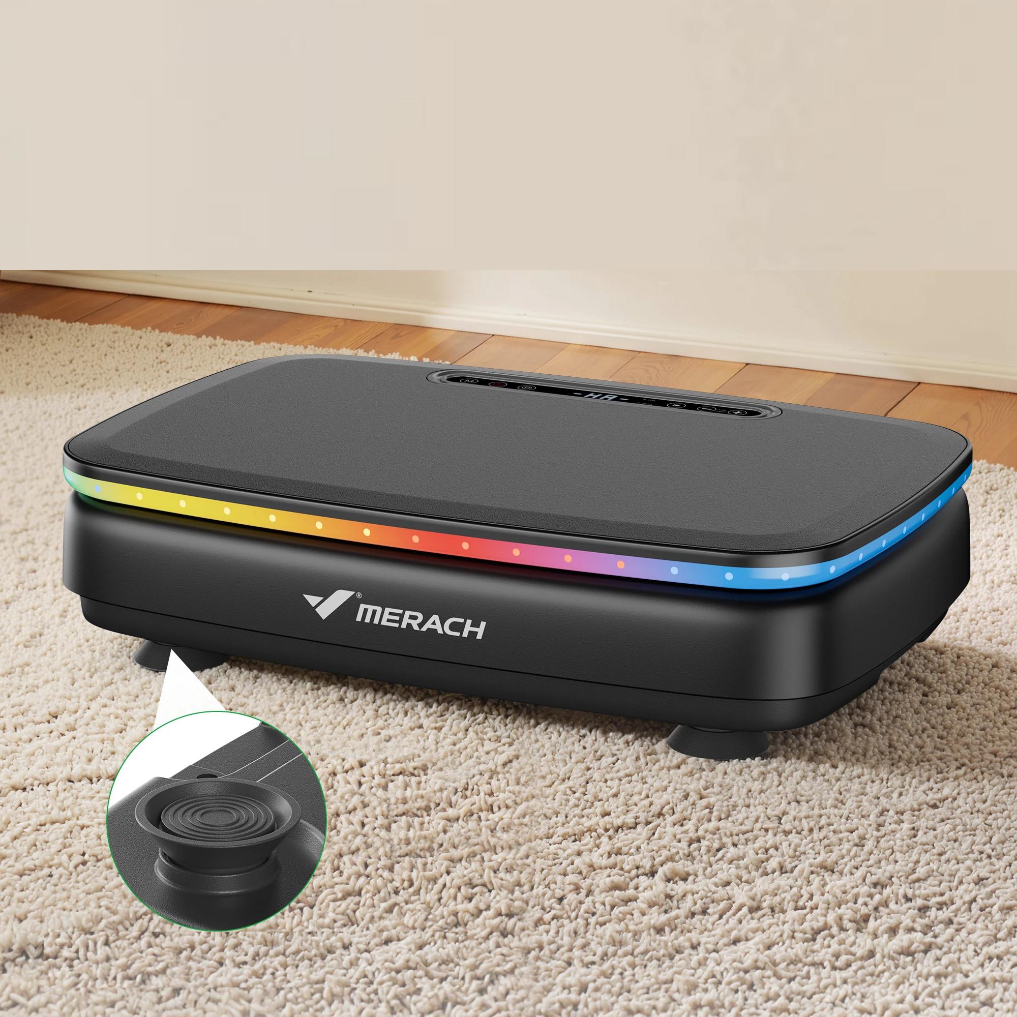 Vibration Plate Exercise Machine with Light Whole Body Workout Power Vibrate Platform Vibration Plate Lymphatic Drainage