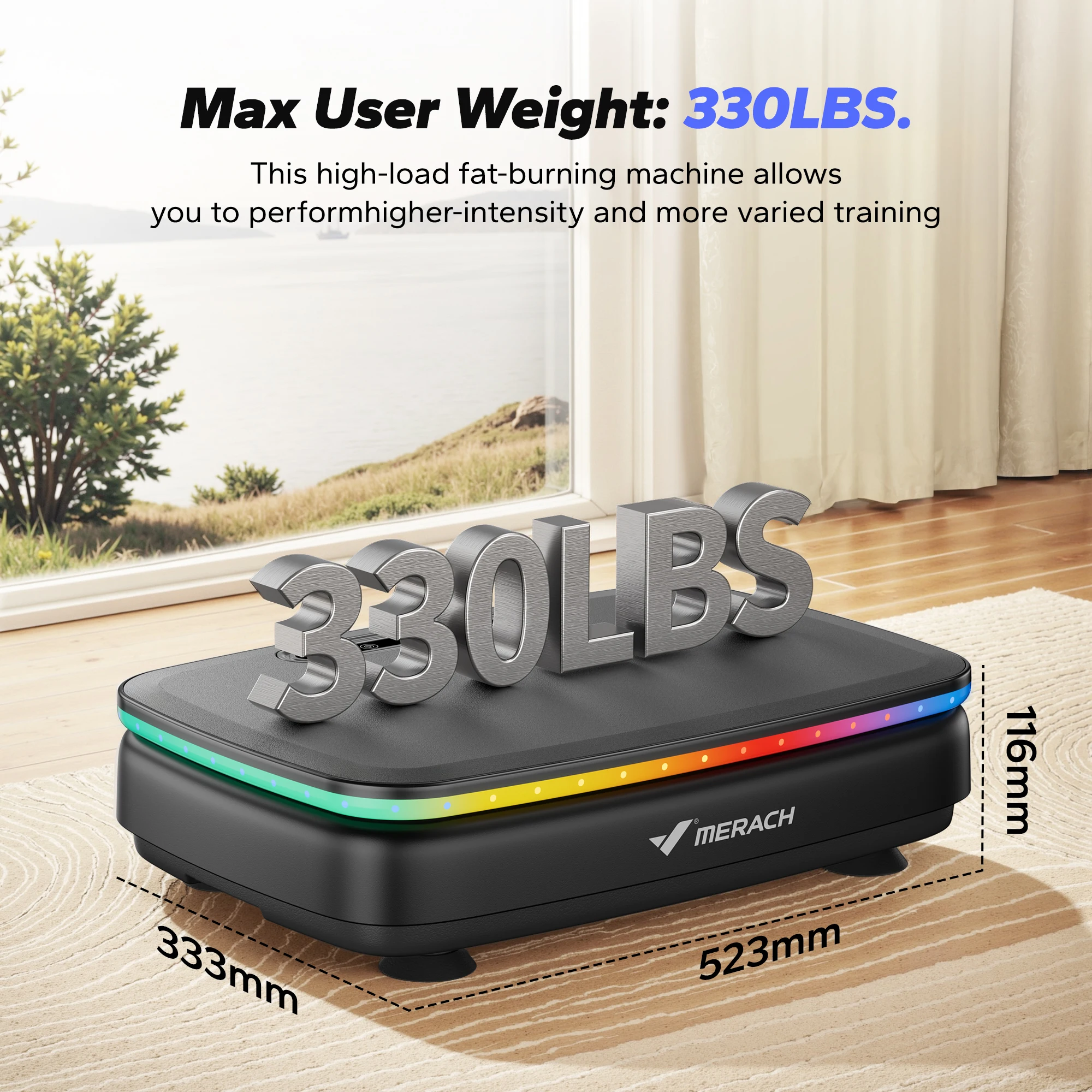 Vibration Plate Exercise Machine with Light Whole Body Workout Power Vibrate Platform Vibration Plate Lymphatic Drainage Vibration Plate Exercise Machine with Light Whole Body Workout Power Vibrate Platform Vibration Plate Lymphatic Drainage