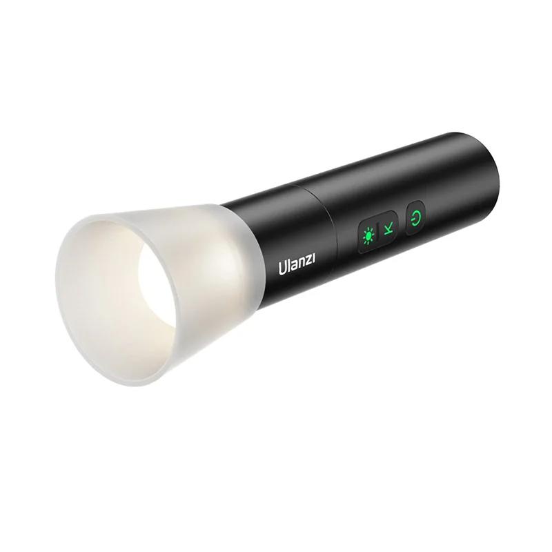 Videography Flashlight Zoomable Photography Fill Light Ambience Light with 1/4” Thread for Camera Stand Cage
