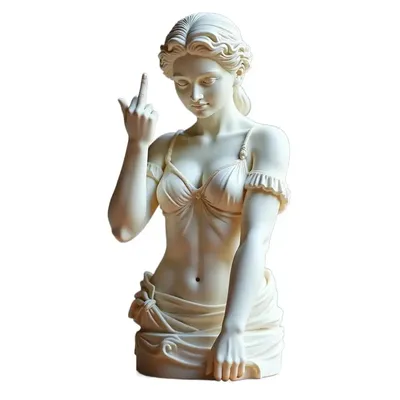 Vienna Goddess Statue Middle Finger Resin Art Decor Funny Offensive Sculpture Desktop Novelty Gift Decor Statue Home Vienna Goddess Statue Middle Finger Resin Art Decor Funny Offensive Sculpture Desktop Novelty Gift Decor Statue Home