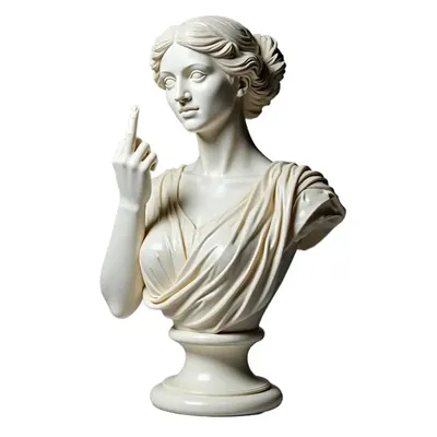 Vienna Goddess Statue Middle Finger Resin Art Decor Funny Offensive Sculpture Desktop Novelty Gift Decor Statue Home Vienna Goddess Statue Middle Finger Resin Art Decor Funny Offensive Sculpture Desktop Novelty Gift Decor Statue Home