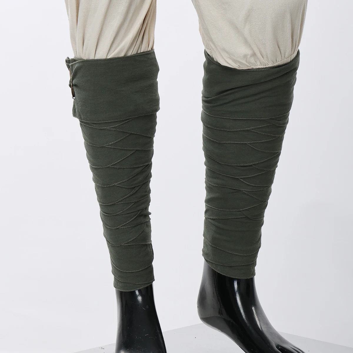 Viking Putties Leg Wraps With Clasps Vintage Mens Viking Pirate Costumes Cosplay Accessories