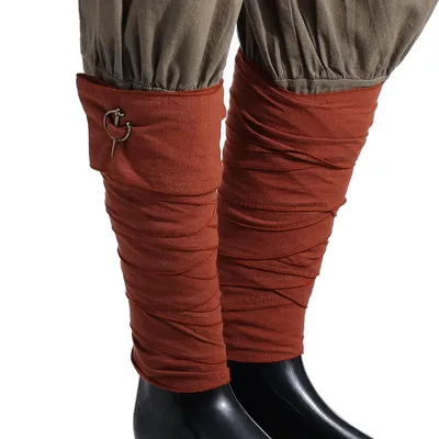 Viking Putties Leg Wraps With Clasps Vintage Mens Viking Pirate Costumes Cosplay Accessories