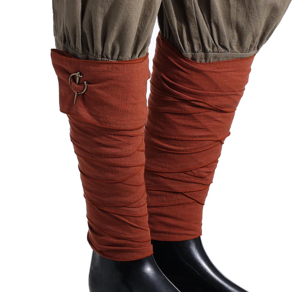 Viking Putties Leg Wraps With Clasps Vintage Mens Viking Pirate Costumes Cosplay Accessories