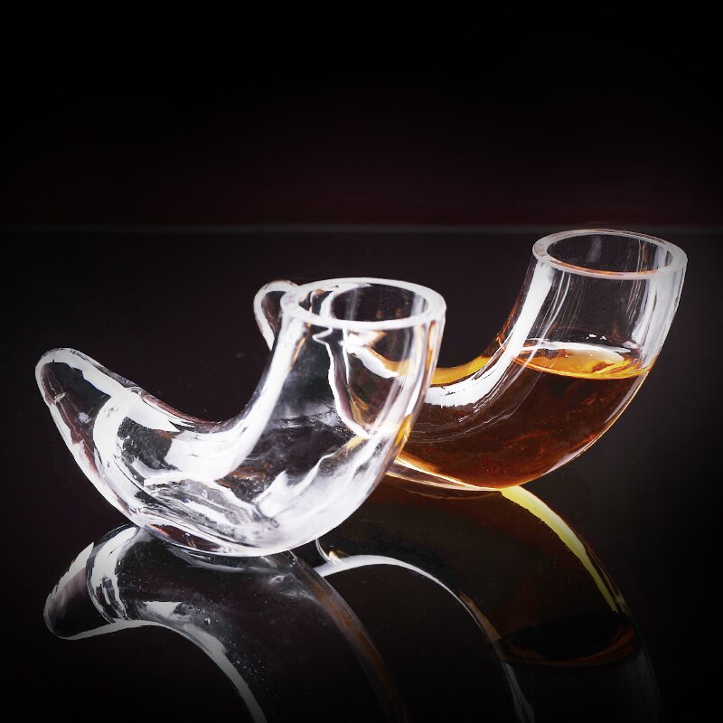 Viking Style Glass Drinking Horn Viking Style Glass Drinking Horn