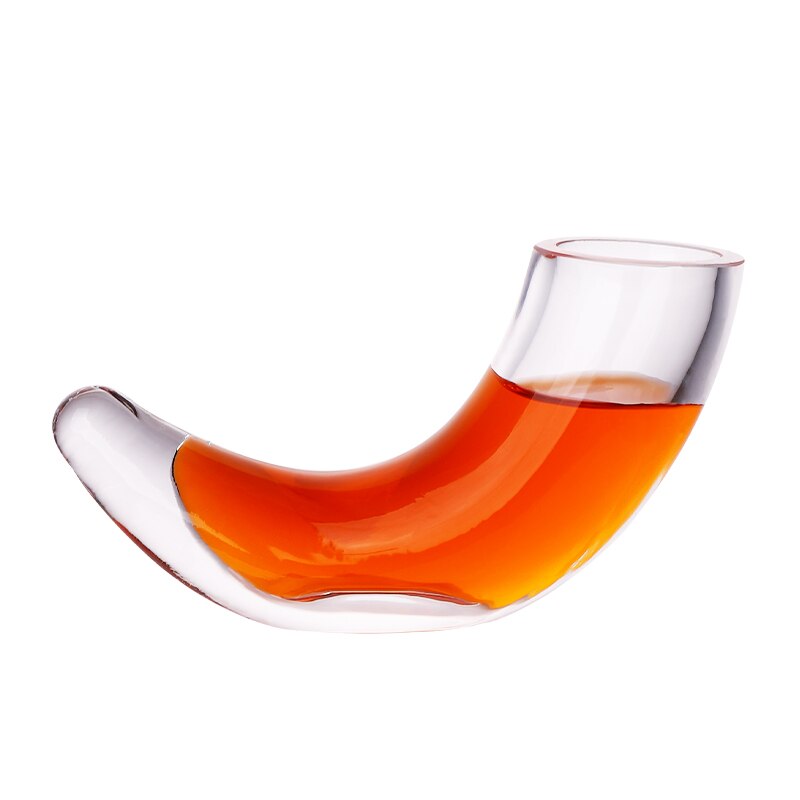 Viking Style Glass Drinking Horn Viking Style Glass Drinking Horn