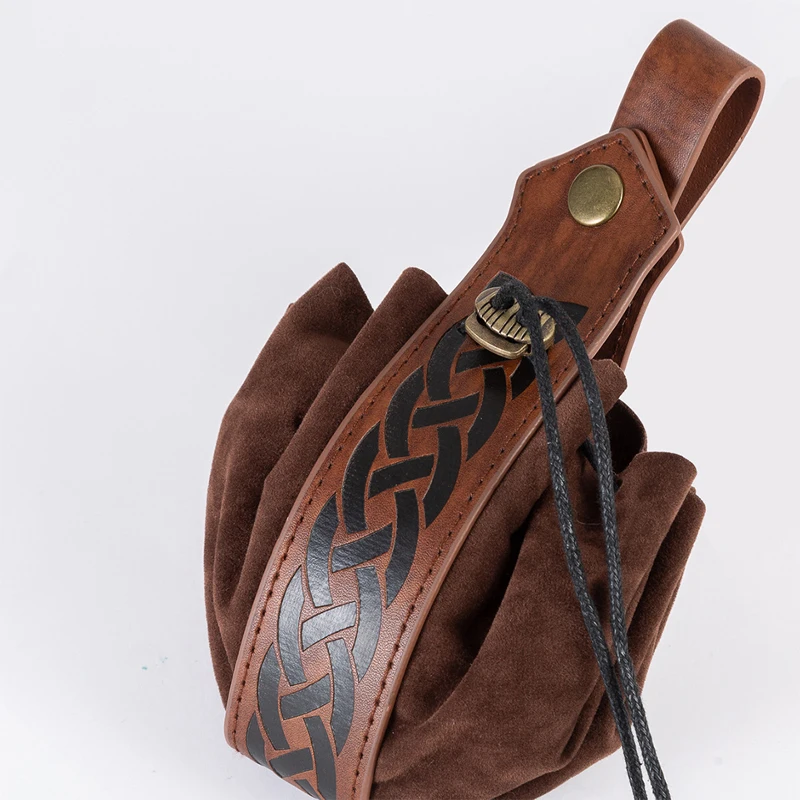 Viking-style Medieval Pouch That Can Be Hung On a Belt, Men's Coin Purse, High-quality Retro Waist Bag, Cool and Viking-style Medieval Pouch That Can Be Hung On a Belt, Men's Coin Purse, High-quality Retro Waist Bag, Cool and