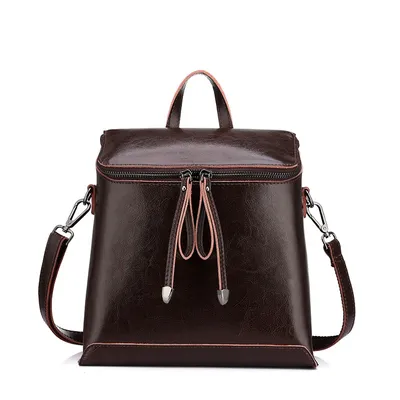 Vintage Backpack For Women Leather Rucksack Vintage Backpack For Women Leather Rucksack