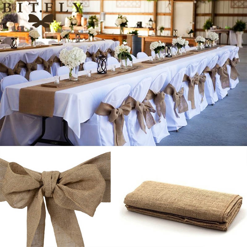 Vintage Burlap Chair Sashes (10pcs) Vintage Burlap Chair Sashes (10pcs)
