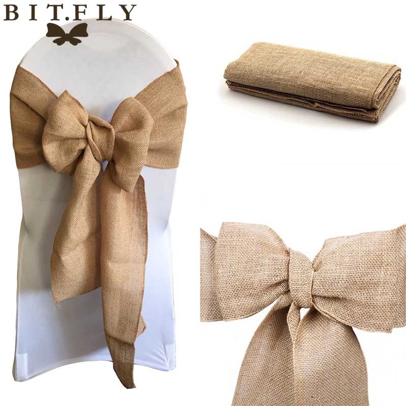 Vintage Burlap Chair Sashes (10pcs) Vintage Burlap Chair Sashes (10pcs)
