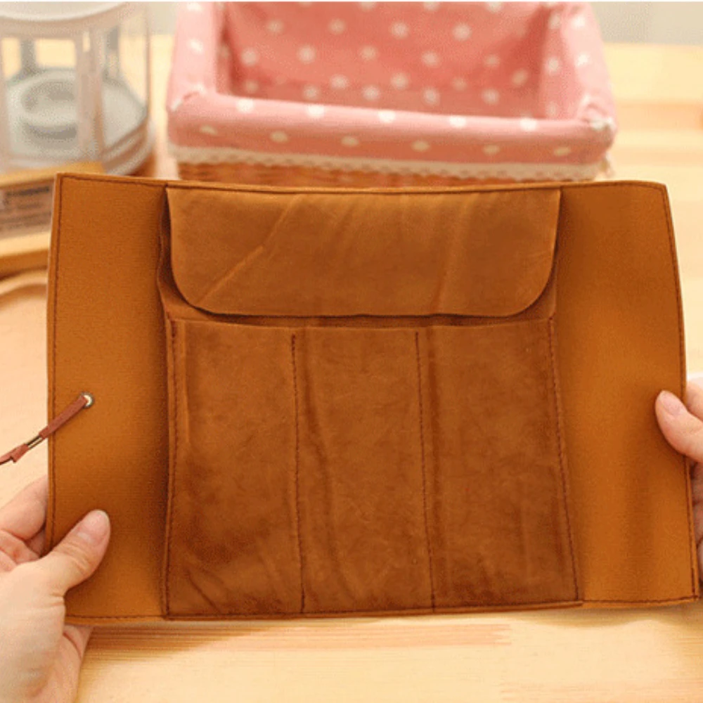 Vintage Canvas Roll Pencil Bag Creative Simplicity Large Capacity Stationery Box Roll Pencil Pouch 4 Style