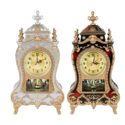 Vintage Clock Decorative Desk Timepiece