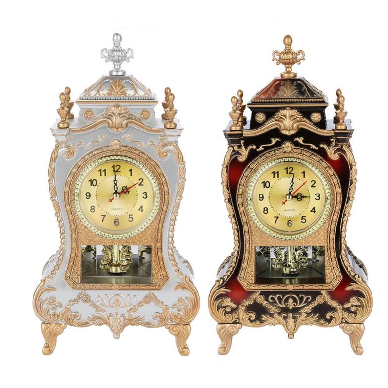 Vintage Clock Decorative Desk Timepiece