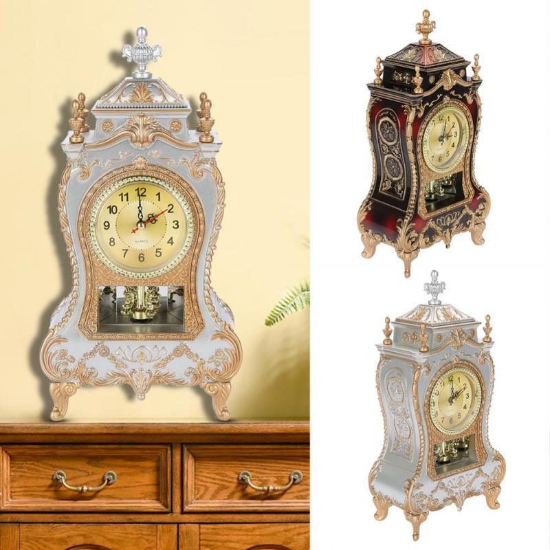 Vintage Clock Decorative Desk Timepiece