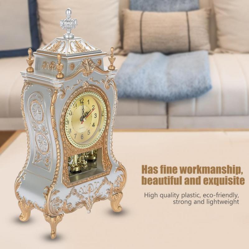 Vintage Clock Decorative Desk Timepiece