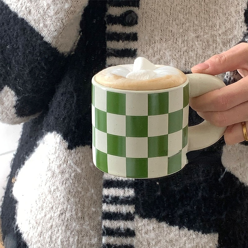 Vintage Green Checkered Mug Vintage Green Checkered Mug