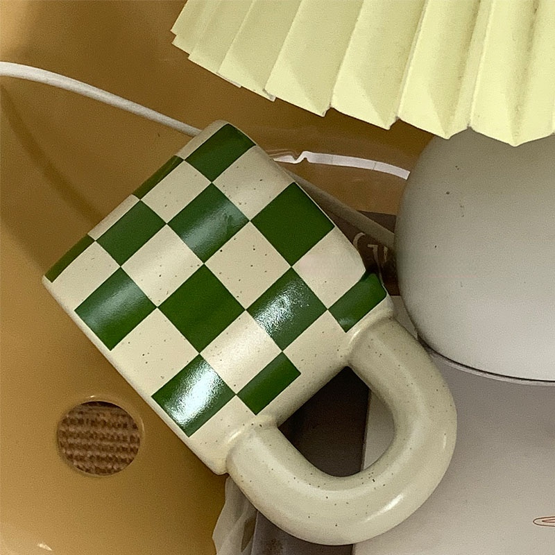 Vintage Green Checkered Mug Vintage Green Checkered Mug