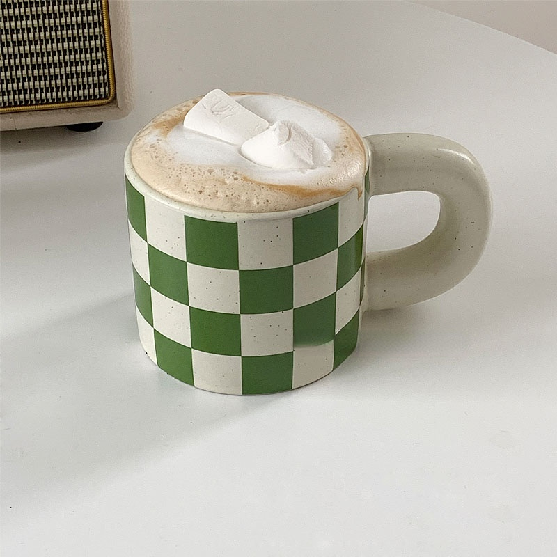 Vintage Green Checkered Mug Vintage Green Checkered Mug