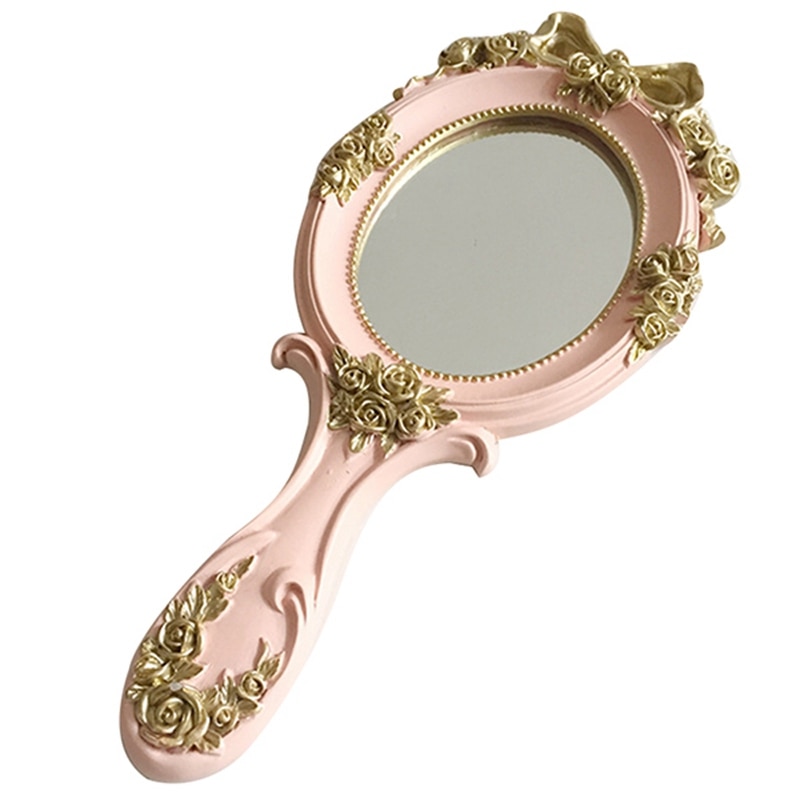 Vintage Hand Mirror Vanity Wooden Mirror Vintage Hand Mirror Vanity Wooden Mirror